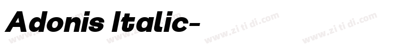 Adonis Italic字体转换 Adonis Italic字体转换